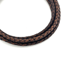 5mm Top Grain Braided Leather Cord - Bolo Supply Co.