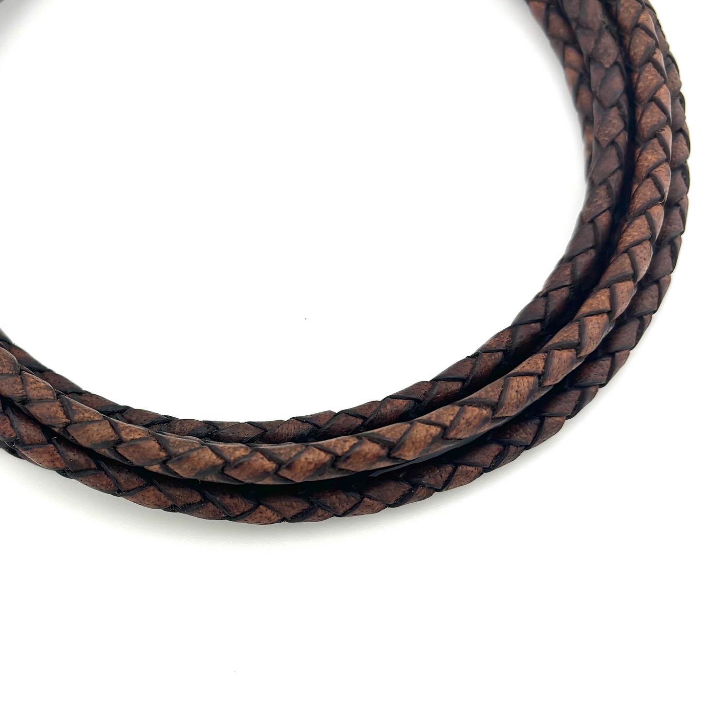 5mm Braided Leather Cord