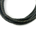 4mm Top Grain Braided Leather Cord