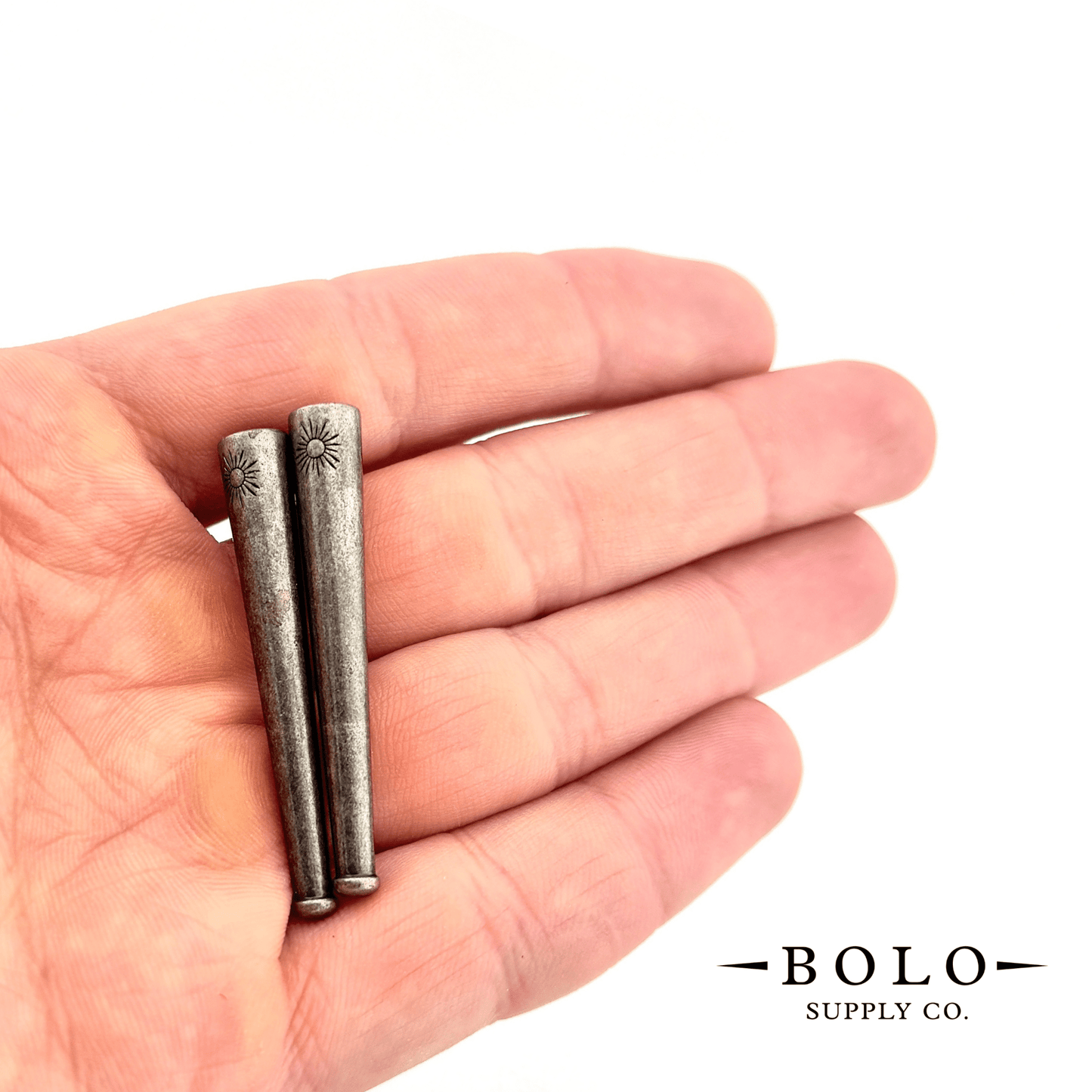 Helio Cord Tips - Sun Motif (4 sets, 8 pieces) - Bolo Supply Co.