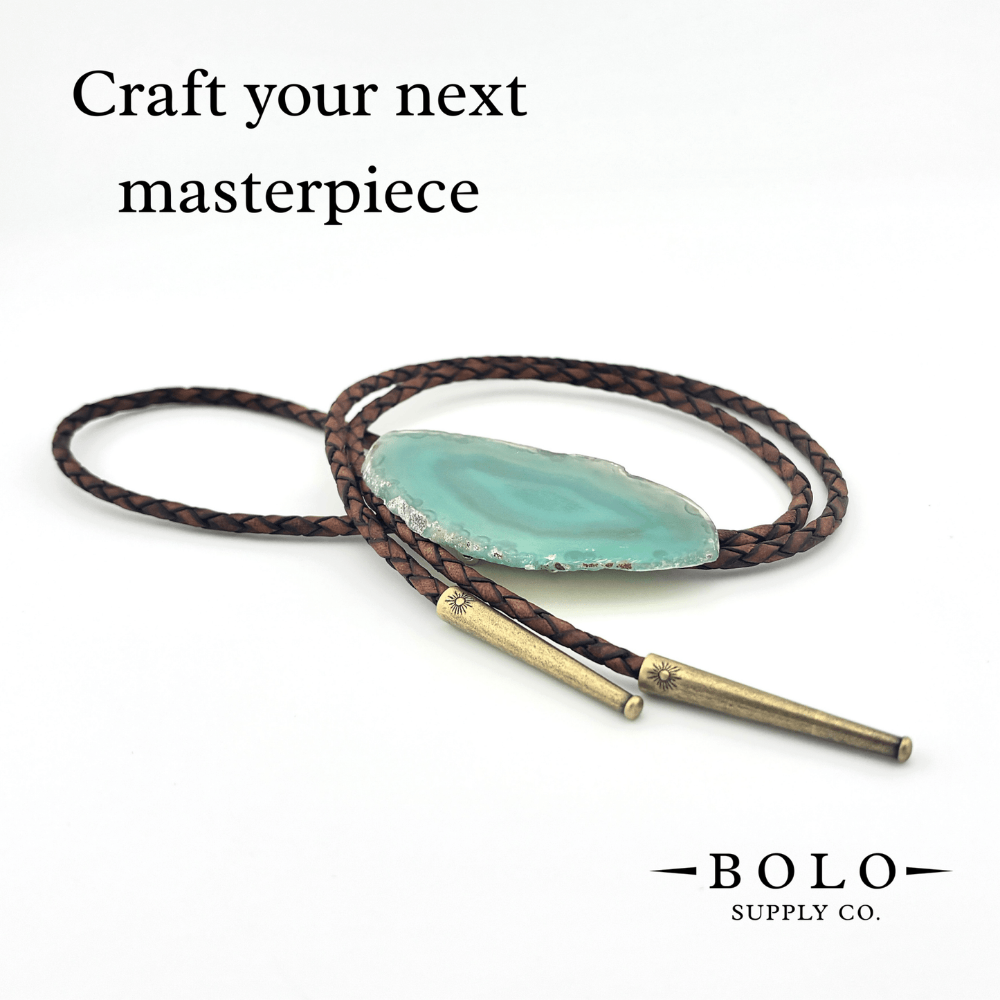 4mm Top Grain Braided Leather Cord - Bolo Supply Co.