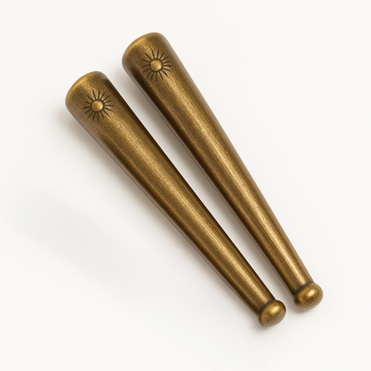 Helio Tips - Bolo Tie Metal Ends for Leather Cord (2 sets)