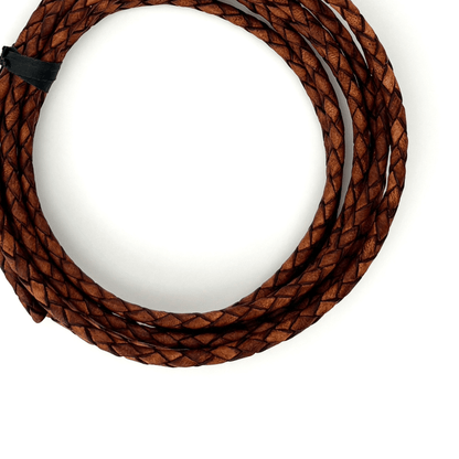 3mm Braided Leather Cord - Bolo Supply Co.