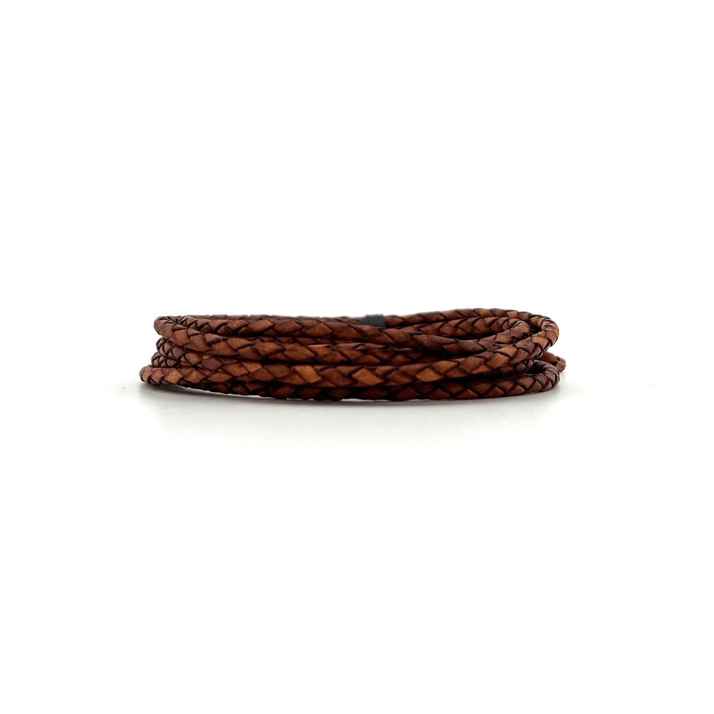 3mm Braided Leather Cord - Bolo Supply Co.