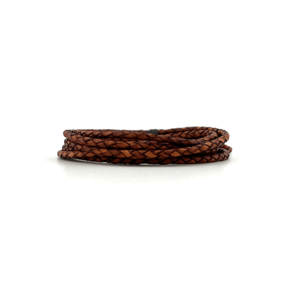 3mm Braided Leather Cord - Bolo Supply Co.