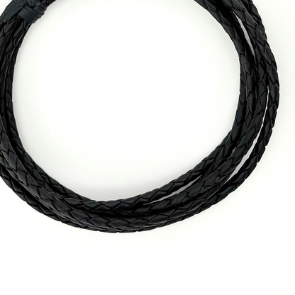 3mm Braided Leather Cord - Bolo Supply Co.