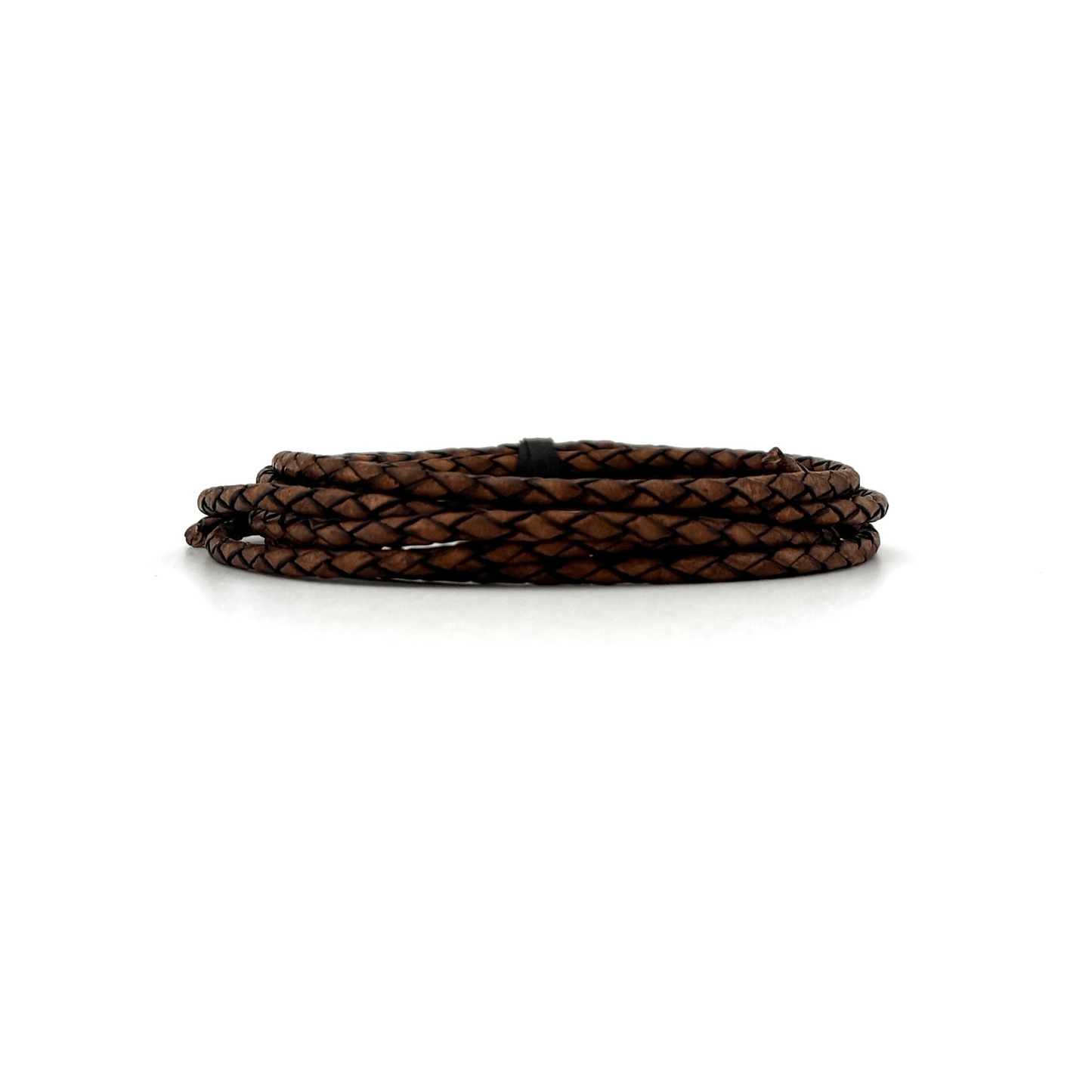 3mm Braided Leather Cord - Bolo Supply Co.