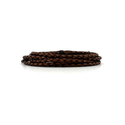3mm Braided Leather Cord - Bolo Supply Co.