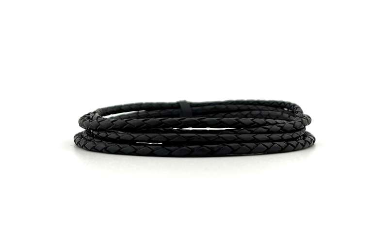 3mm Braided Leather Cord
