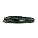 4mm Top Grain Braided Leather Cord