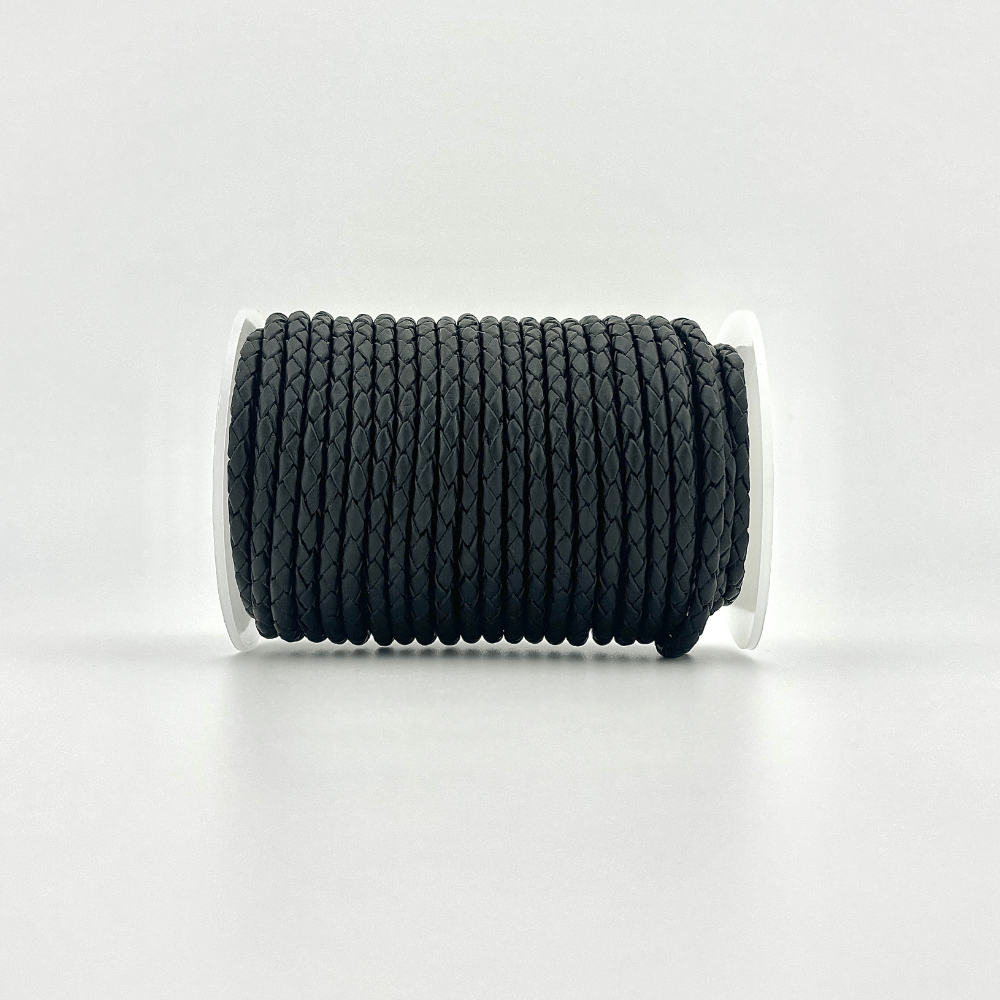 4.5mm Braided Leather Cord - Bolo Supply Co.