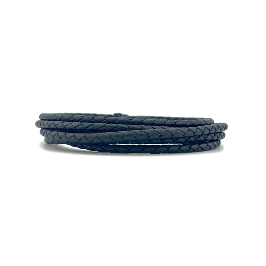 4.5mm Braided Leather Cord - Bolo Supply Co.