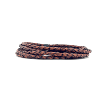 4.5mm Braided Leather Cord - Bolo Supply Co.