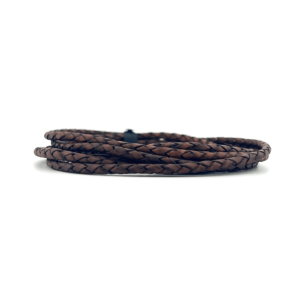 4.5mm Braided Leather Cord - Bolo Supply Co.
