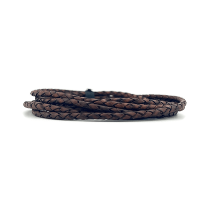 4.5mm Braided Leather Cord - Bolo Supply Co.