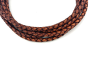 Braided Leather Cord - 4mm