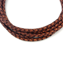 4mm Top Grain Braided Leather Cord