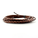 4mm Top Grain Braided Leather Cord