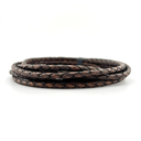 4mm Top Grain Braided Leather Cord