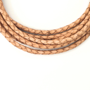 4mm Top Grain Braided Leather Cord