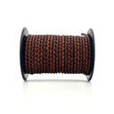 5mm Top Grain Braided Leather Cord - Bolo Supply Co.
