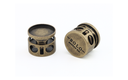5mm Bezel Bolo Slide in antique brass with push button adjustment and 20mm bezel for custom coin attachment.