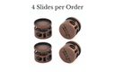4 Slides per Order of 5mm Bezel Bolo Slide in detailed view, showcasing design and mechanism.