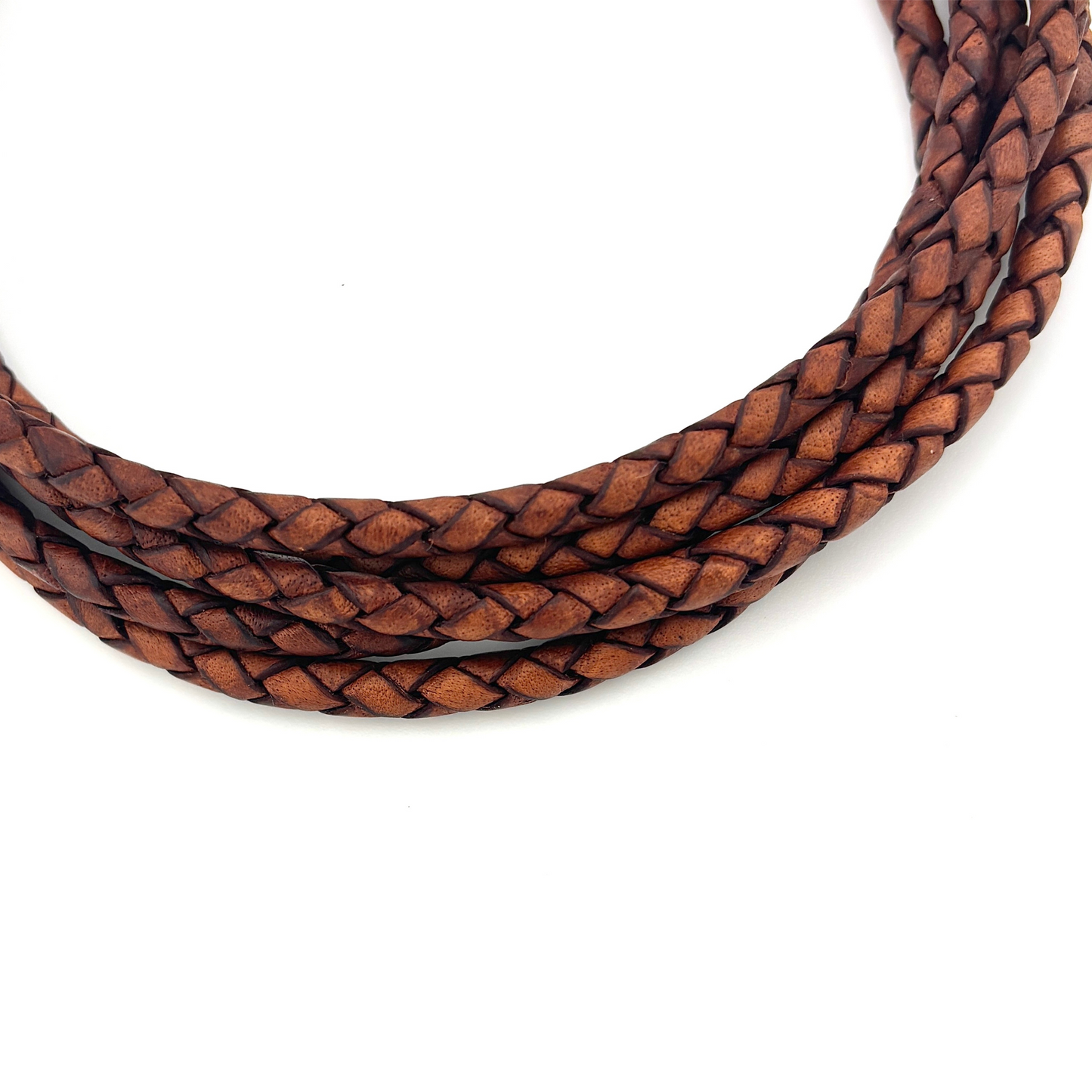 5mm Braided Leather Cord