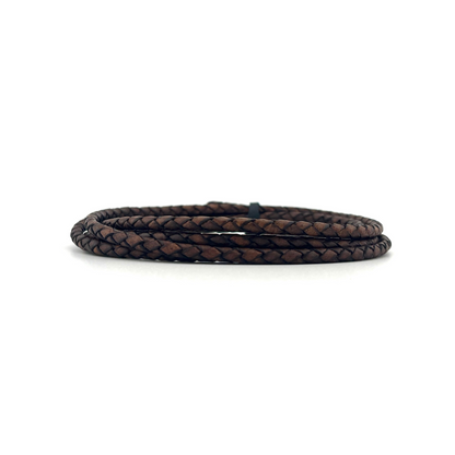 5mm Braided Leather Cord