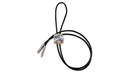 Bar bolo tie tips with sleek design, showcasing high-quality craftsmanship in a black cord bolo tie.