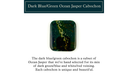 Dark Green / Blue Tones Ocean Jasper Rectangular Cabochon (25mm x 30mm)