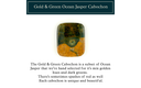 Gold & Green Ocean Jasper Rectangular Cabochon (25mm x 30mm)