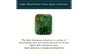 Light Blue/Green Ocean Jasper Rectangular Cabochon (25mm x 30mm)