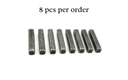 Bar bolo tie tips - 8 pieces per order, showcasing a versatile and modern design suitable for various styles.