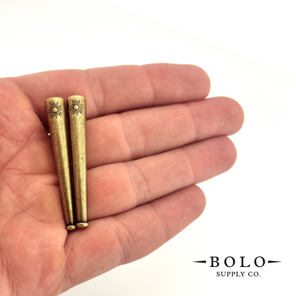 Helio Cord Tips - Sun Motif (4 sets, 8 pieces)