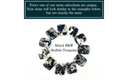 Mixed Buffalo Turquoise cabochon collection showing unique patterns in black and white.