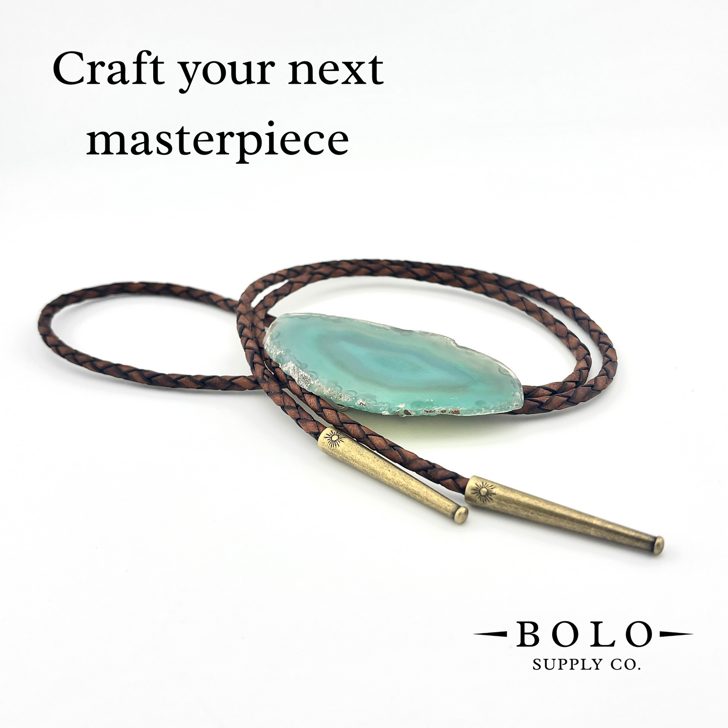 Helio Tips - Bolo Tie Metal Ends with Sun Motif for Leather Cord (4 sets, 8 pieces)