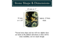 Dark Green & Blue Tones Ocean Jasper Cabochon dimensions measuring 25mm x 30mm with approximate thickness