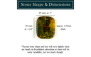 Gold & Green Ocean Jasper Cabochon dimensions with sizes 25mm x 30mm and thickness approx. 4-5mm.