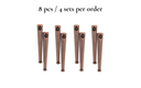 Helio - sun motif bolo tie tips, 8 pcs for traditional and modern elegance in bolo tie projects.