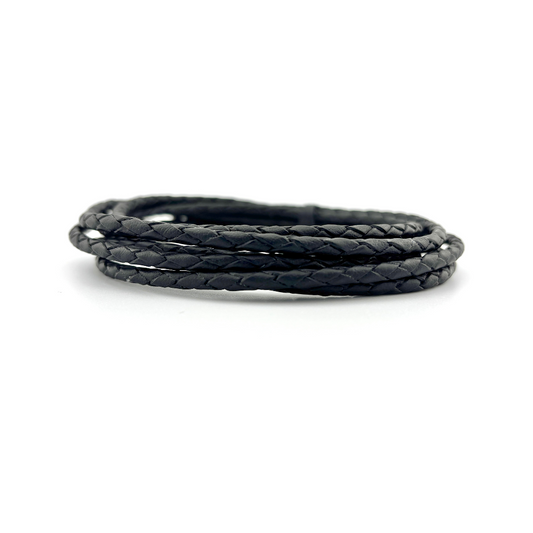 4.0 mm Braided Leather Cords for Bolo Ties & Jewelry Making