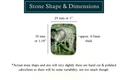 Star Galaxy Jasper Rectangular Cabochon (30mm x 25mm) with dimensions and thickness details.