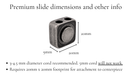 Premium bolo tie slides dimensions and specifications including recommended cord size and footprint for attachment.