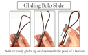 Premium Bolo Tie Slides - Pack of 4