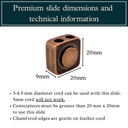 Premium Bolo Tie Slides - Adjustable - Pack of 4