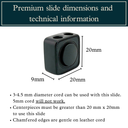 Premium Bolo Tie Slides - Adjustable - Pack of 4