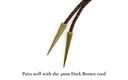 Pike bolo tie aglets designed to enhance any bolo tie collection with a sleek and tapered profile.