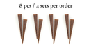 Pike bolo tie aglets in bronze finish, 8 pieces and 4 sets per order, designed for enhanced bolo tie aesthetics.