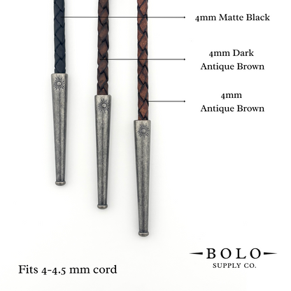 Helio Cord Tips - Sun Motif (4 sets, 8 pieces)