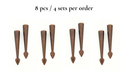 Spade Bolo Tie Tips - 5mm
